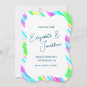 Pinterly Brushstrikes Save The Date (Vorderseite)