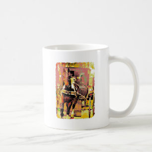 Pinto Amish Horse 8-Bit Art Kaffeetasse