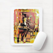 Pinto Amish Horse 8-Bit Art Mousepad (Mit Mouse)