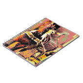 Pinto Amish Horse 8-Bit Art Notizblock (Linke Seite)