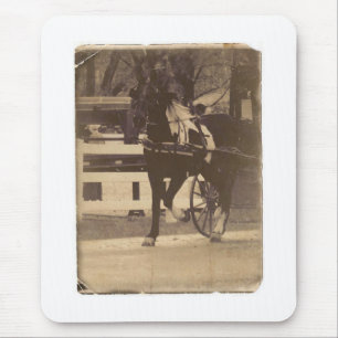 Pinto Amish Horse Imitate Vintag Mousepad