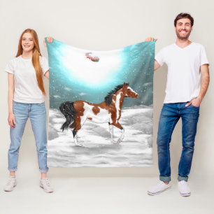 Pinto Arabian - Weihnachten Fleecedecke