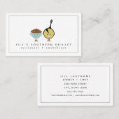 Pinto Beans + Cornbret Southern Restaurant Koch Visitenkarte (Vorne/Hinten)