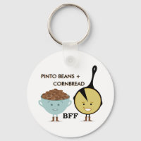 Pinto Beans + Cornbrot BESTE FREUNDIN Schlüsselanh
