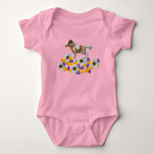 Pinto Colt Running Verlassen Baby Strampler