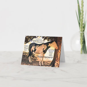 Pinto Deaf Horse Chiaro Karte