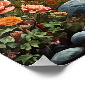 Pinto drinking water under the stars poster (Ecke)