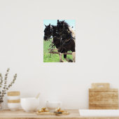 Pinto-Entwürfe am Arbeitsplatz Poster (Küche)