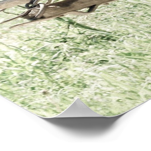 Pinto-Entwürfe am Arbeitsplatz Poster (Ecke)