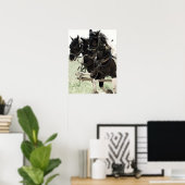 Pinto-Entwürfe am Arbeitsplatz Poster (Heimbüro)