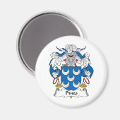Pinto Familienwappen Magnet (Vorderseite/Rückseite)