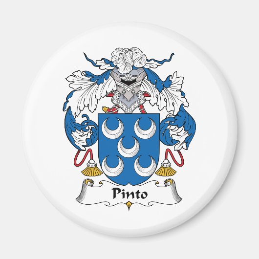 Pinto Familienwappen Magnet (Vorne)