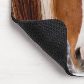 Pinto Horse Monte Moran im Winter Mousepad (Ecke)