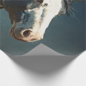 Pinto Mustang Pferd Feder Akzent Decoupage Geschenkpapier (Ecke)