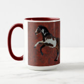 Pinto Paint Stallion Pferd züchten Tasse (Links)