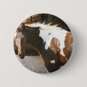 Pinto Pferd Button (Vorderseite)