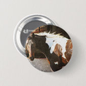 Pinto Pferd Button (Vorne & Hinten)