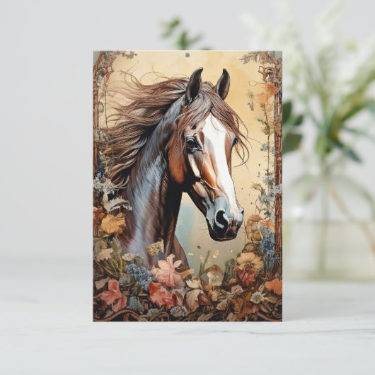 Pinto Pferd Dankeskarte (Stehend Vorderseite)