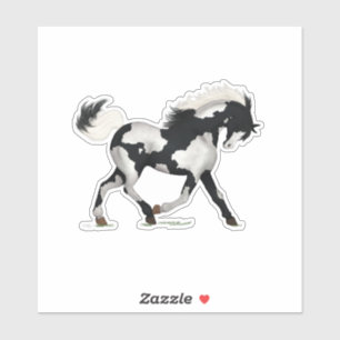 PInto Pferd Paint Pony Piebald Overo Reittier Aufkleber