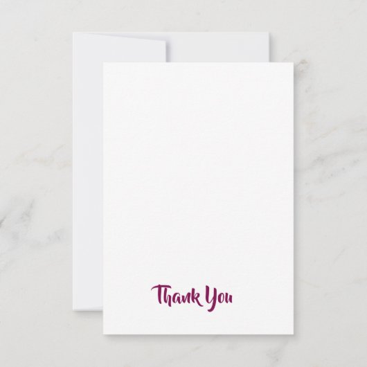 Pinto Pferd und Blume Dankeskarte (Rückseite)