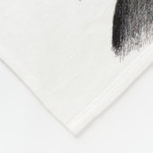 Pinto Pferd und der Weihnachtsmann Fleecedecke (Ecke)