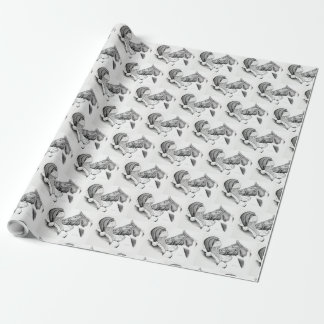 Pinto Pferd und der Weihnachtsmann Geschenkpapier
