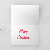 Pinto Pferd und der Weihnachtsmann Karte (Innenseite)
