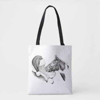 Pinto Pferd und der Weihnachtsmann Tasche