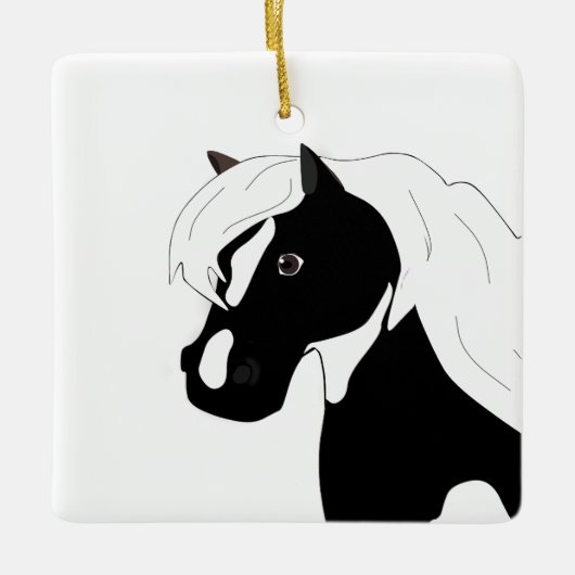 Pinto Pony Ornament (Vorderseite)
