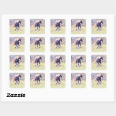 Pinto Pony Quadratischer Aufkleber (Blatt)