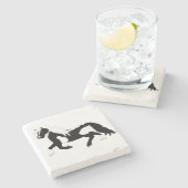 Pinto Pony Stone Untersetzer (Seitenansicht)