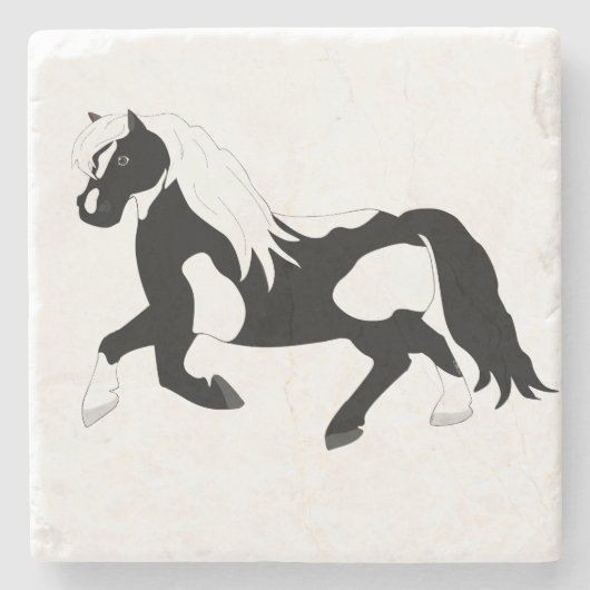 Pinto Pony Stone Untersetzer (Vorderseite)