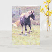 Pinto Pony, Vatertag Karte (Gelbe Blume)