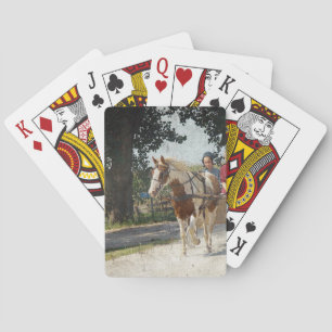 Pinto und Kinder in der Buggy Spielkarten