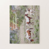 Pinto und Paint Wild Ponies of Assateague Puzzle (Vertikal)