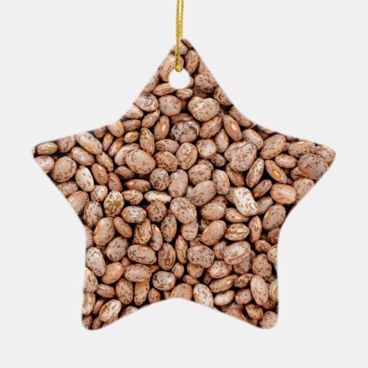 Pintobohnen Keramik Ornament (Vorne)