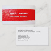 PINTOR - Einfaches Profesional construcción blanco Visitenkarte (Vorne/Hinten)