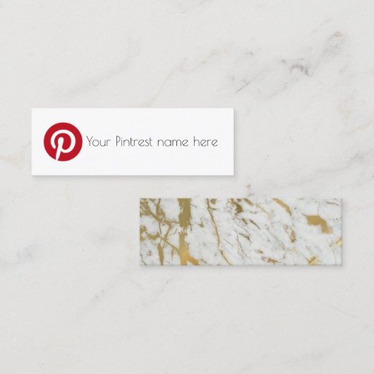 pintrest Visitenkarte (Vorne/Hinten)