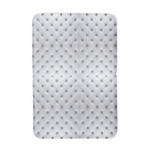 Pintuck-Look weiß und gold elegant Badematte (Vorderseite Vertikal)