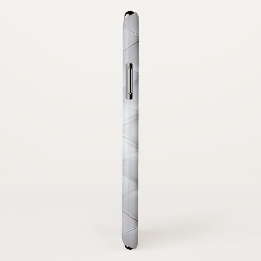 Pintuck-Look weiß und gold elegant Case-Mate iPhone Hülle (Hinten/Rechts)