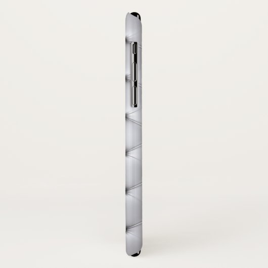 Pintuck-Look weiß und gold elegant Case-Mate iPhone Hülle (Hinten/Links)