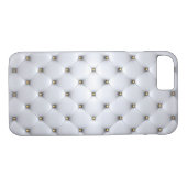 Pintuck sieht weiß gold elegant aus Case-Mate iPhone hülle (Rückseite (Horizontal))