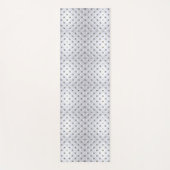 Pintuck sieht weiß und gold elegant aus yogamatte (Vorderseite)