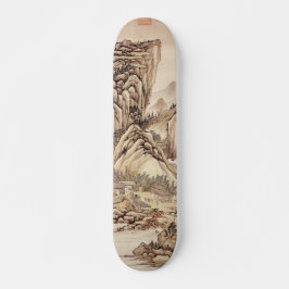 Pintura China de Risco Alto en medio del Campo Skateboard