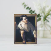 Pintura "Escapando de la crítica" Postkarte (Stehend Vorderseite)