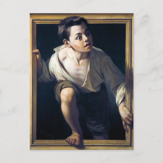 Pintura "Escapando de la crítica" Postkarte (Vorderseite)