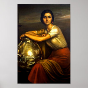 Pintura "La Fuensanta" Julio Romero de Torres Poster