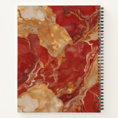 Pintura Roja, Dorada y Plateada Notizblock (Rückseite)