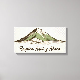 Pintura Rústica: Montaña, Paz y Minimalismo Leinwanddruck