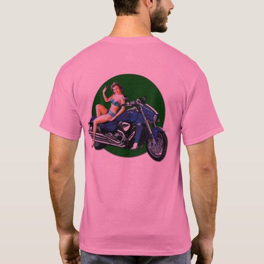 Pinup 50's - Blau T-Shirt (Rückseite)